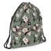 Ars Una: Flowery Green Teenager-Turnbeutel, Sporttasche 37,5 x 46 cm