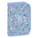 Ars Una: Pearl Blossom blaues aufklappbares gefülltes Federmäppchen 12,8 x 19,3 x 3,6 cm