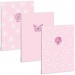 Ars Una: Soft Touch Pink Spring, mit zusätzlicher Klammer, Blankoheft, A4
