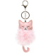 Ars Una: Tasche mit Pompon - rosa Katze