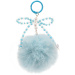 Ars Una: Tasche mit Pompon und perlenbesetzter Schleife - blau