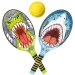 Deep Sea Overlord vs Jungle King Tennisset mit zwei Bällen