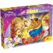Die Schöne und das Biest 2-in-1 Puzzle und Malset mit 108 Teilen, 50x35 cm – Lisciani