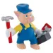 Die drei kleinen Schweinchen: Architekt Schweinchen Spielfigur - Bullyland