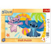 Disney Stitch Strandabenteuer – 15-teiliges gerahmtes Puzzle – Trefl