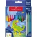 Faber-Castell: Filzstift-Set mit Dinosauriermotiven, 10+3 Stück