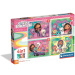 Gabis Puppenhaus 4-in-1 Supercolor-Puzzle – Clementoni