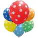 Gepunktete aufblasbare Luftballons – 6er-Set
