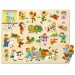 Großes Baum-Form-Puzzle mit Griff - Woodyland