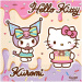 Hello Kitty und Kuromi Papierservietten-Set - 2-lagig, 33 x 33 cm, 20 Stück