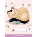 ICO: Hausaufgabenheft A5 mit „Süni Dreaming Cat“-Motiv.