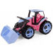 Lena: Riesentraktor mit Frontlader in rosa, 62 cm