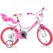 Little Heart rosa-weiße Kinderfahrrad in Größe 16 - Dino Bikes Fahrrad