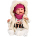 Llorens: Mimi, 42 cm große weinende Puppe im Love Bear Teddybär-Set