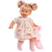 Llorens: Roberta, 33 cm große Puppe mit Schnuller in einem rosa Cardigan.