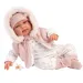 Llorens: Tina 44cm Neugeborenenpuppe in rosa Kapuzenweste