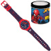 Luna: Analoge Armbanduhr mit Spider-Man-Motiv in einer Metall-Geschenkbox.