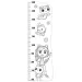 Luna: Gabis Puppenhaus ausmalbare Messlatte, 25-teiliges Maxi-Puzzle