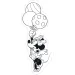 Luna: Minnie Maus doppelseitiges, 54-teiliges ausmalbares Bodenpuzzle