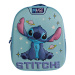 Luna: Must Team 3D Stitch im Weltraum gemusterter, abgerundeter Kindergartenrucksack 26 x 10 x 32 cm