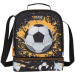 Luna: Must Team thermoisolierte Lunch-Tasche mit Fußballmuster, 2 Fächer, 22 x 16 x 28 cm