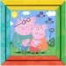 Luna: Peppa Wutz 2-in-1 64-teiliges ausmalbares Puzzle mit Rahmen