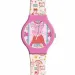Luna: Peppa Wutz analoge Armbanduhr in einer Metallgeschenkbox