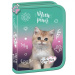 MLF Kitty Party Federmäppchen mit Katzenmotiv, aufklappbar, PC03, 20,5 x 14 x 3,5 cm