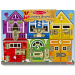 Melissa &amp; Doug: Holz-Motoriktafel mit Schlössern und Riegeln zur Förderung der Feinmotorik - Spin Master