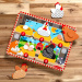 Melissa &amp; Doug Push to Pop Puzzle – Fröhliche Hühner, hölzernes Lernpuzzle - Spin Master