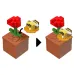 Minecraft Reveal Minifigur im Aufbewahrungsbehälter – Mohnblume – Mattel