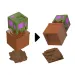 Minecraft Reveal Minifigur im Aufbewahrungswürfel – Eiche – Mattel
