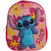 Must: Abgerundeter Kindergartenrucksack mit Stitch-3D-Motiv 26 x 10 x 32 cm