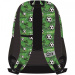 Must: Abgerundeter Schulrucksack mit Fußballmuster, 32 x 18 x 43 cm