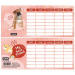 Nebulo: Best Friend – Mini-Stundenplan mit Hundemotiv, ein Blatt, beidseitig bedruckt