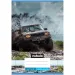 Nebulo: Geheftetes liniertes Heft mit Offroad-Geländewagen-Muster, 2. Klasse, 16-32 Blatt, A/5