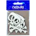 Nebulo: Karton-Schädel Dekoration Set, 6-teilig