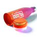 Nebulo: Thermoflasche 460 ml mit eingebautem Bluetooth-Lautsprecher in Rosa-Orange