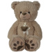Nicotoy: Brauner Plüschbär mit beigefarbener Schleife 55 cm - Simba Toys