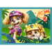 PAW Patrol – Abenteuer auf der Dino-Insel, 4-in-1-Puzzleset – Trefl