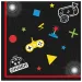 Papierservietten mit Gamer-Motiv, 20er-Pack