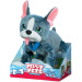 Peppy Pets: Französische Bulldogge Plüschhund mit Leine, 28 cm