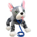 Peppy Pets: Französische Bulldogge Plüschhund mit Leine, 28 cm