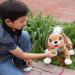 Peppy Pups: Brauner Plüschhund mit Leine 28 cm