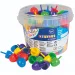 PlayBox: Bunter, großer Mosaik-Steckspiel 125-teiliges Set im Eimer 2cm