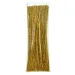 PlayBox: Goldfarbene Chenille-Fäden 100 Stück 6mm