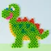PlayBox: XL Dinosaurier-Bügelperlen-Steckplatte, 1 Stück