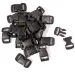 Playbox: Schwarze Kunststoffschnallen, 10er-Set, 11 mm