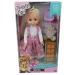Pretty Girl Puppe mit blonden Haaren und Handtasche