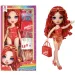 Rainbow High: Modische Strand-Sonnenbade-Puppe Ruby zum Anziehen